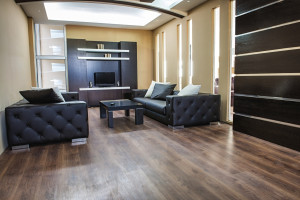 Brown Maple Wide Plank Flooring Stained