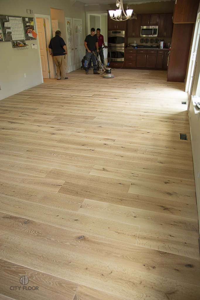Installing Wide Plank Hardwood Floor