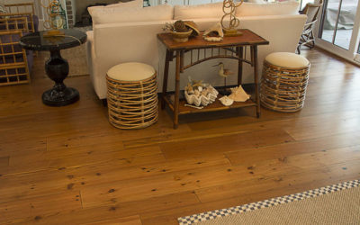 Douglas fir and reclaimed pine wide plank floors