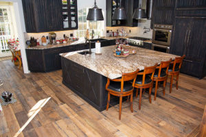 Barn Wood Flooring in Kitchen