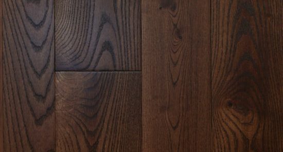 Dark wide plank hardwood floors