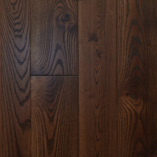 Dark wide plank hardwood floors