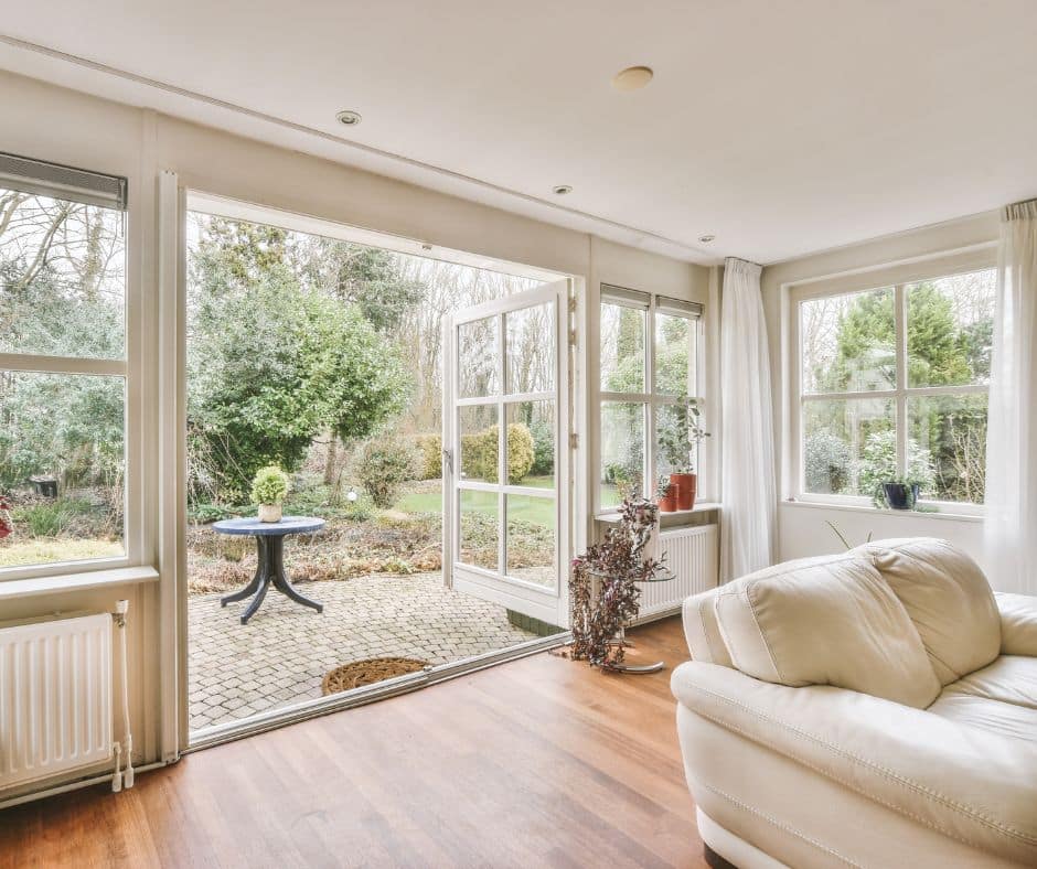 wood floor sunroom