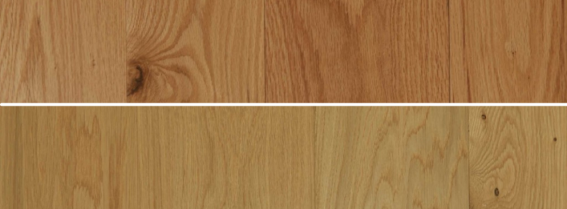 white oak vs red oak wide plank floors