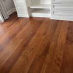 Wide Plank Flooring in Bedroom