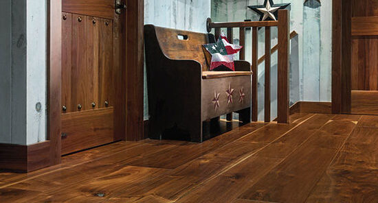 walnut wide plank floor