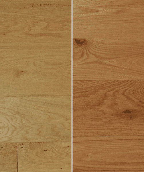 red v white oak vertical